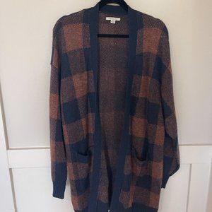 American Eagle long open cardigan- LARGE